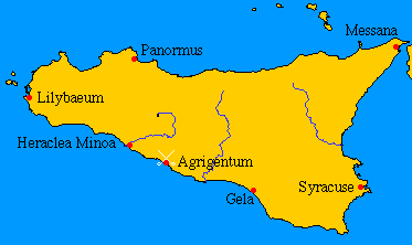 Map of Sicily