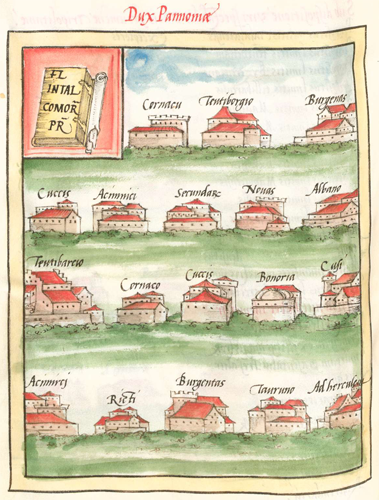 Frontpiece showing towns