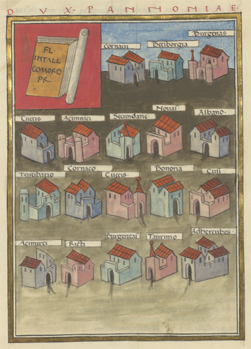 Frontpiece showing towns