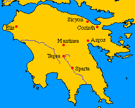 Map of Peloponessus