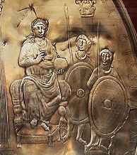 Theodosius missorium guards