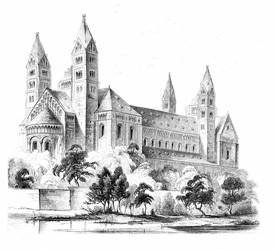 Speyer Cathedral, 1858